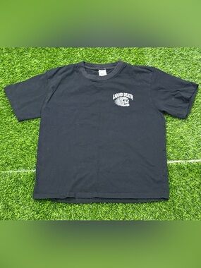 Liquid Death "Instant Death" Skull Graphic Logo T-Shirt size M